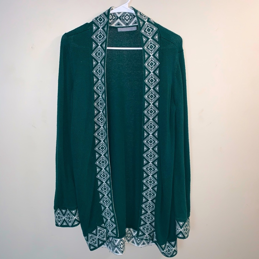 Green Boho Cardigan